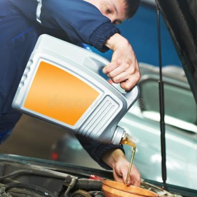 Car Mechanic Pouring Oil into Motor Engine Stock Photo - Image of gasoline, control_ 24145684